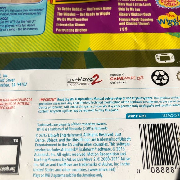 Just Dance Kids 2014 (Nintendo Wii U, 2013) Tested No Manual - Picture 5 of 6